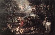 RUBENS, Pieter Pauwel, Landscape with Saint George and the Dragon